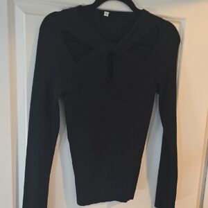 Black Long Sleeve Women's Top